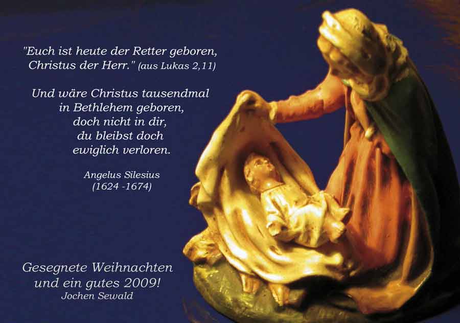 Jochen Sewald, Weihnachtskarte 2008